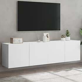 vidaXL Väggmonterad TV Stand 2 st vit 80x30x41 cm 836953