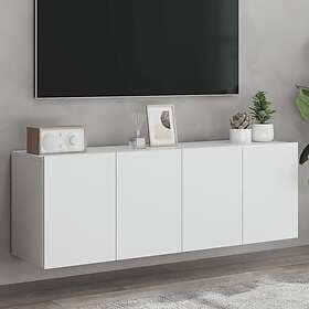 vidaXL Väggmonterad TV Stand 2 st vit 60x30x41 cm 836939