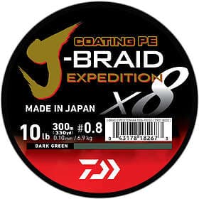 Daiwa J-BRAID EXPEDITION×8E 0.22ｍｍ-300m DARK GREEN