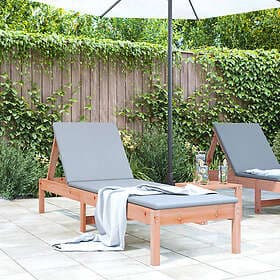 vidaXL Sunbed 199.5x60x74 cm massivt douglasträ 825075