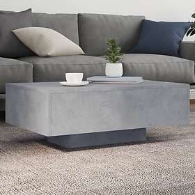 vidaXL Coffee Table LED 85x55x31cm Concrete Grey 836612