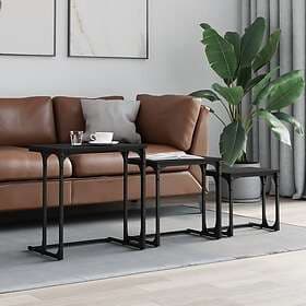 vidaXL Accent Table Black Constructed Wood 837817