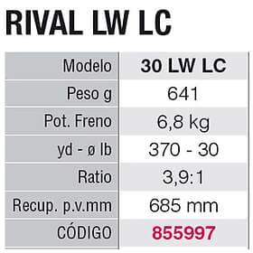 Penn Rival Lw Lc Trolling Reel Svart 30