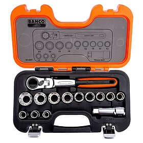 Bahco S140T Socket Wrench Set 10-24mm 12pcs