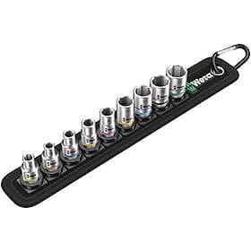 Wera 9-delar Zyklop Socket Wrench Set 1/4