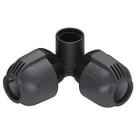 Gardena Hose Fitting Angled L-Connector 25mm x 3/4" Female Thread