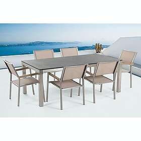 deNoord Matgrupp Grosseto med 6 Chairs Trädgårdsmöbelset Med Bord+Chairs St 1012