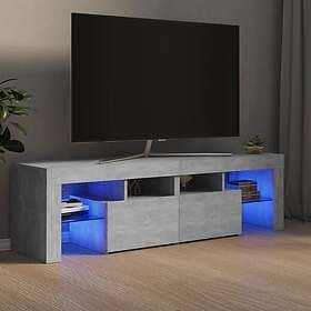 vidaXL TV Stand 140x36.5x40 cm Concrete Grey with LED Lighting