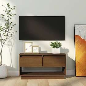 vidaXL TV Stand honungsbrun 74x34x40 cm massiv furu 813842