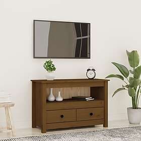 vidaXL TV Stand honungsbrun 79x35x52 cm massiv furu 821500