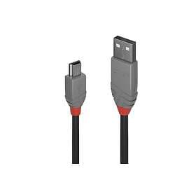 Lindy USB A - Mini-USB B 2.0 1m Black