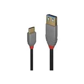 Lindy Black Line USB typ C-kabel 24 pin USB-C till USB typ A 15 cm