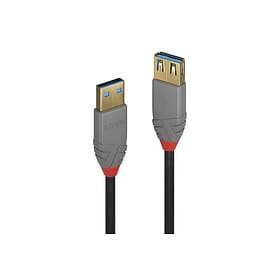 Lindy 36762 USB-kabel 2 m USB 3.2 Gen 1 (3.1 Gen 1) USB A Sort