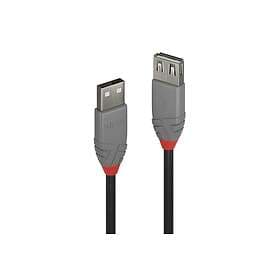 Lindy 36700 USB-kabel 0.2 m USB 2.0 USB A Sort, Grå