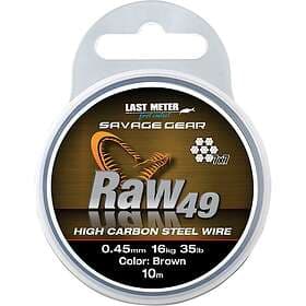 Savage Gear Raw49 0.45mm 16kg 35lb Uncoated Brown 10m