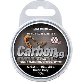 Savage Gear Carbon49 0.60mm 16kg 35lb Coated Grey 10m