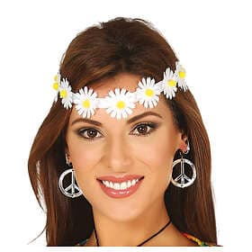 Fiestas Guirca Flower Wreath White