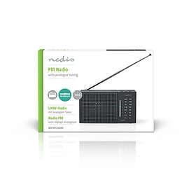Nedis FM-radio Portabel design AM FM Batteridriven Analog 1.5 W