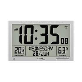Technoline WS 8013 Radio Wall Clock Large Display Silver 369 mm x 270 mm x 24 mm
