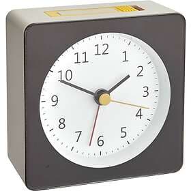 Tfa Dostmann 60.1031.10 Kvarts Alarm Clock Grå, Gul Larmtider 1