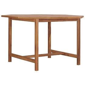 vidaXL Garden Dining Table 110x110x75 cm solid teak 318478