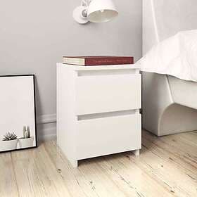 vidaXL Nightstand White 30x30x40cm Constructed Wood 800513