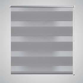 vidaXL Rullgardin randig grå 90 x 150 cm transparent 240207