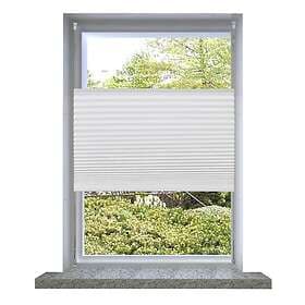 vidaXL Plisségardin 100x200 cm vit 240612