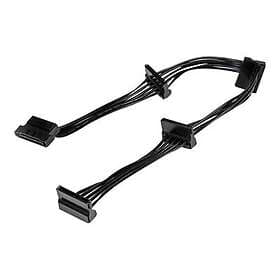 Power StarTech.com 15.7 in (400 mm) SATA Splitter Adapter Cable M/F 4x Serial AT
