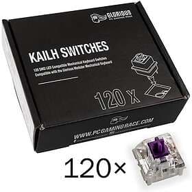 Glorious Kailh Pro Purple switchar 120 kpl