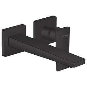 Hansgrohe 225mm Wall-Mounted Basin Mixer with 2 Holes/Rosette (Black)