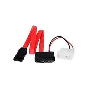 Power StarTech.com 36in Slimline SATA to SATA with LP4 Cable Adapter (SLSATAF36)
