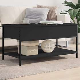 vidaXL Soffbord svart 100x50x50 cm konstruerat trä och metall 845346