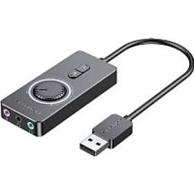 Vention External USB 2,0 audio card 1m (black)