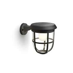 Philips Radii LED Wall Lamp Black 3000K IP44