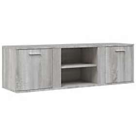 vidaXL TV Stand 120x34x37 cm Grey Sonoma Engineered Wood