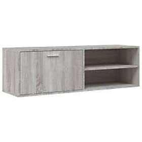 vidaXL 833549 TV Stand 120x34x37 cm grey sonoma constructed wood