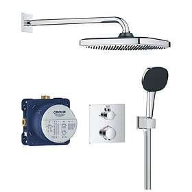 Grohe Precision Thermostat Dusjpakke For innbygning, Krom 34882000