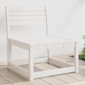 vidaXL Sofa armless white 63.5x73x78 cm solid pine 844670