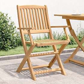 vidaXL Folding Garden Chairs 4 pcs Solid Acacia 57.5x54.5x90 cm 365742