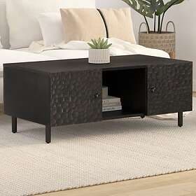 vidaXL Soffbord svart 100x54x40 cm massivt mangoträ 356831