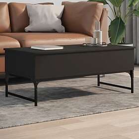 vidaXL Soffbord svart 100x50x40 cm konstruerat trä och metall 845376