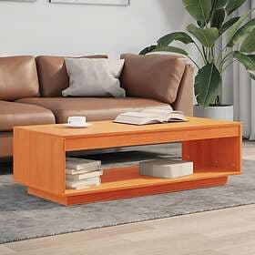 vidaXL Soffbord vaxbrun 110x50x33,5 cm massiv furu 844135