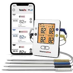 ThermoPro Bluetooth 5.0 digital stektermometer, grilltermometer, trådlös kötterm