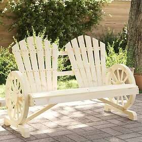 vidaXL Gungstol 2-sits adirondack massivt granträ 365095