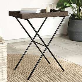 vidaXL Hopfällbart brickbord brun 65x40x75 cm konstrotting 365128