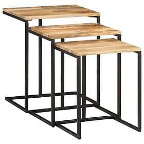 vidaXL Side Table Set 3 pcs Solid Acacia Wood 372724