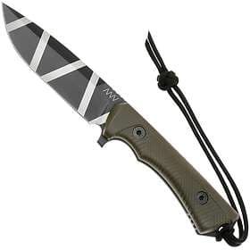 ANV Knives P250, Ceracote Black CAMO, GRNPU Olive ANVP250-002