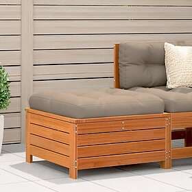 vidaXL Trädgårdspall vaxbrun 62x63,5x32 cm massiv furu 844900
