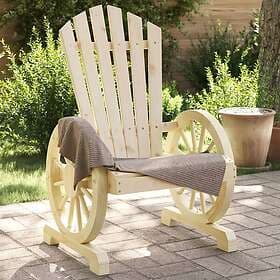vidaXL Adirondackstolar 4 st massivt granträ 3207117